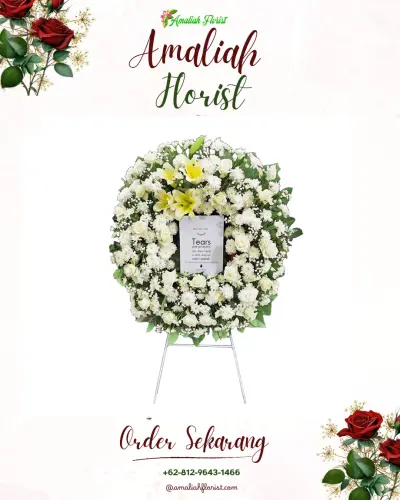 Krans Bunga Duka Cita di Jatiendah